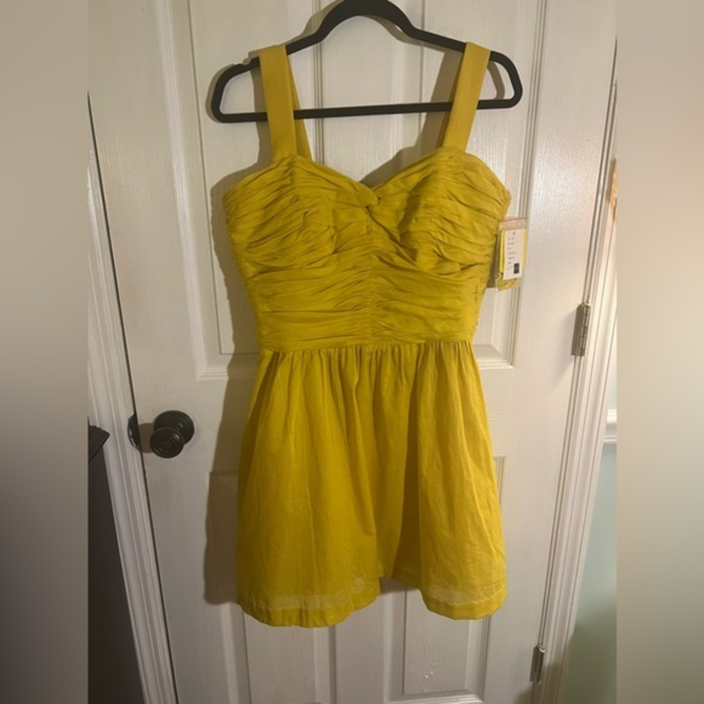 NWT Dessy Collection by Vivian‎ Diamond marigold shirt dress sz 12